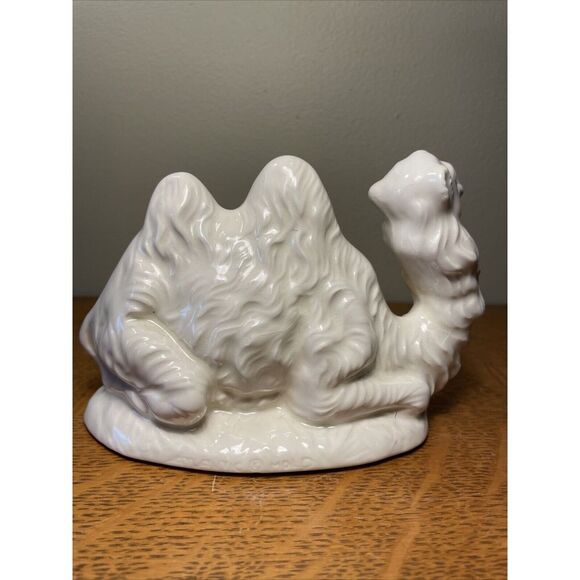 Vintage Atlantic Mold‎ Lot 1 PC Nativity Camel White Ceramic - Picture 4 of 9